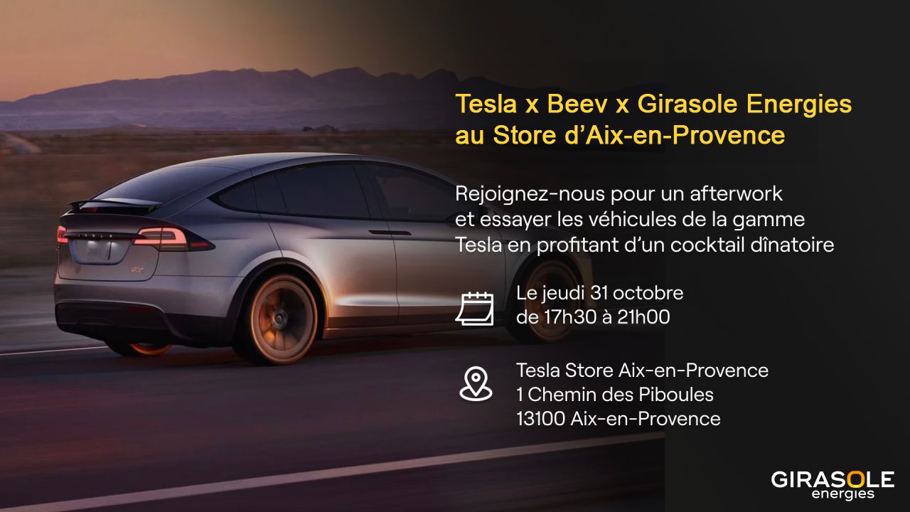 Tesla x Girasole Energies : une soirée dédiée à la mobilité électrique et à la transition énergétique